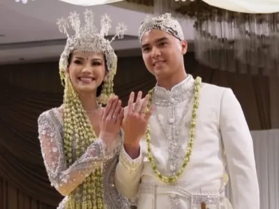 Al Ghazali dan Alyssa Daguise resmi menikah. Foto: Dok. Instagram @diandramarsha