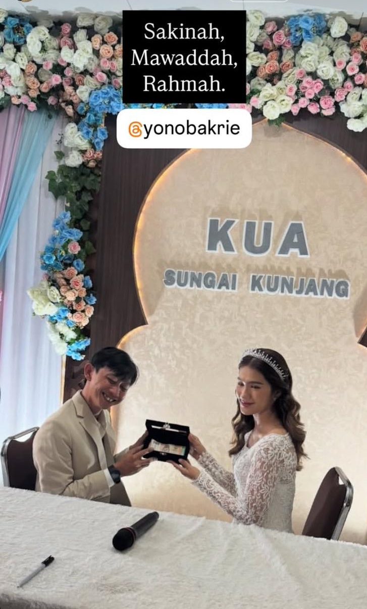 Yono Bakrie Resmi Menikah. Foto : Instagram/yonobakrie