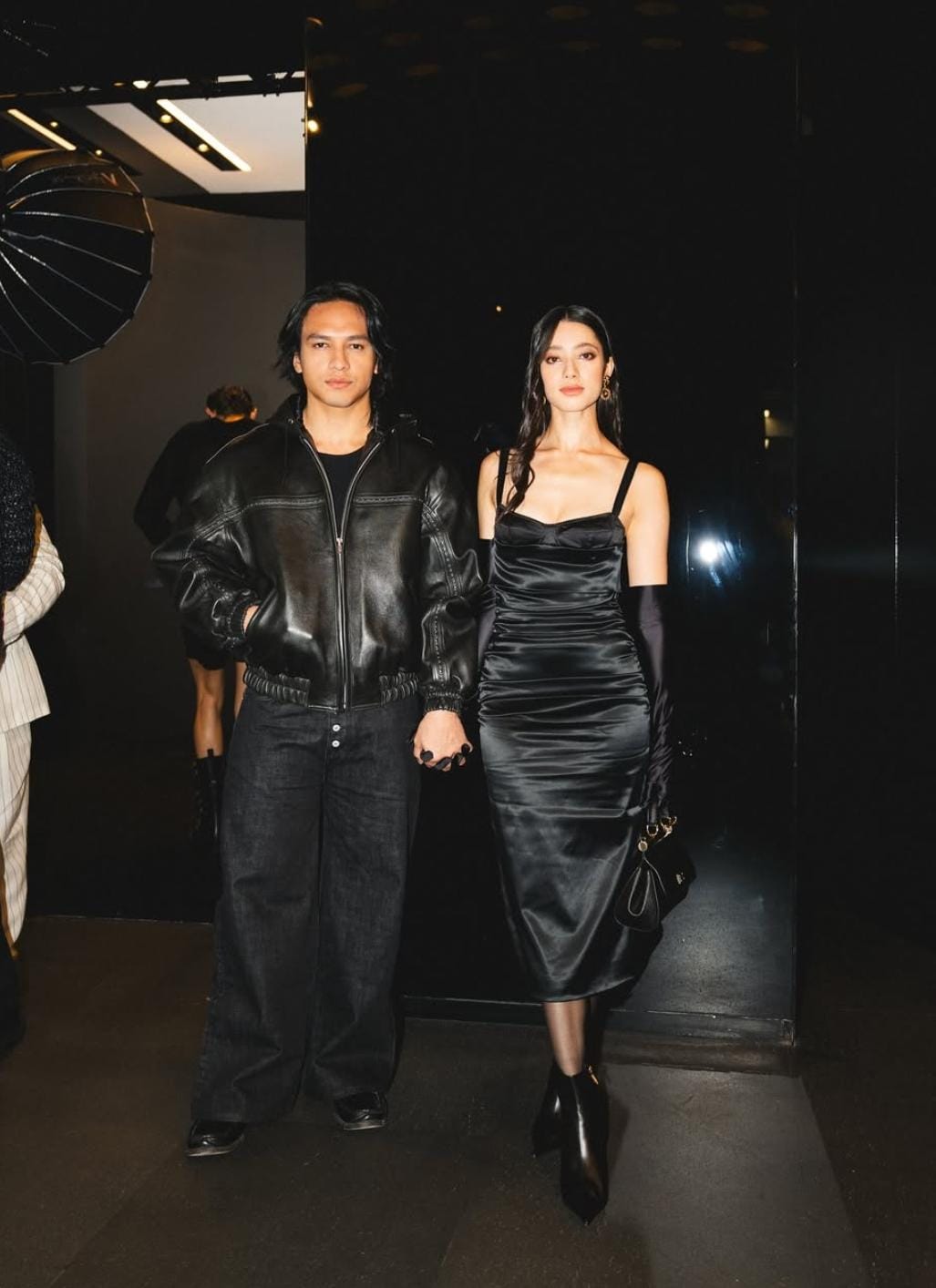 Jefri dan Ameera di Milan Fashion Week 2025. Foto: Dok. Instagram @littlemisskhan