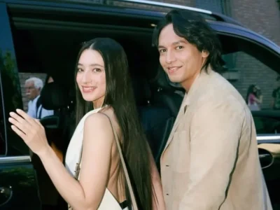 Jefri Nichol dan Ameera Khan di Milan Fashion Week 2025. Foto: Dok. @alyannaaurelio