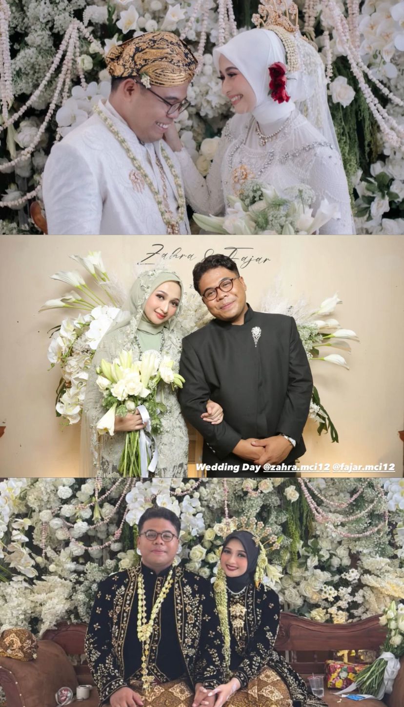 Fajar dan Zahra MasterChef Indonesia Season 12 menikah. Foto : Instagram/fajar.mci12