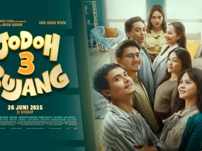 Film 'Jodoh 3 Bujang' usung kisah nikah kembar. Foto: Dok. Starvision/Nyata