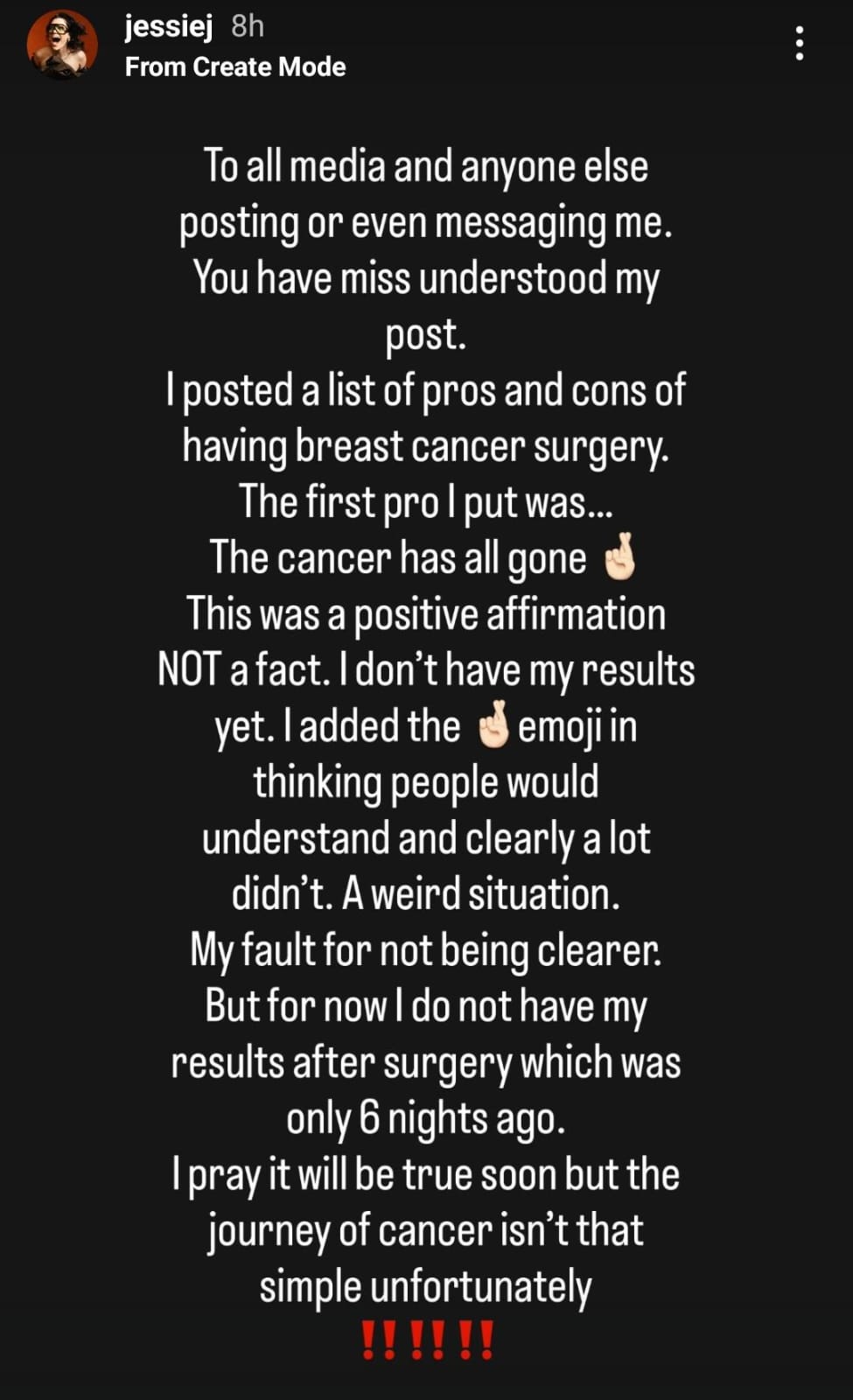 Jessie bantah kabar bebas kanker payudara. Foto: Dok. Instagram @jessiej