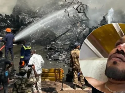 Vishwash Kumar Ramesh, satu-satunya penumpang selamat kecelakaan pesawat Air India (Foto: X/GlobeEyeNews, BNODesk)