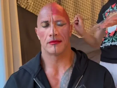 Wajah Dwayne “The Rock” Johnson dirias anaknya (Foto: Instagram/therock)