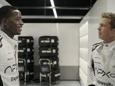 Damson Idris dan Brad Pitt di film ‘F1’ (Foto: Dok. IMDb)