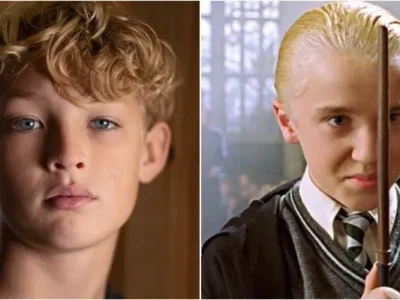Pemeran Draco Malfoy di serial, Lox Pratt dan di film, Tom Felton (Foto: Instagram/streamonmax, cursedchildus)
