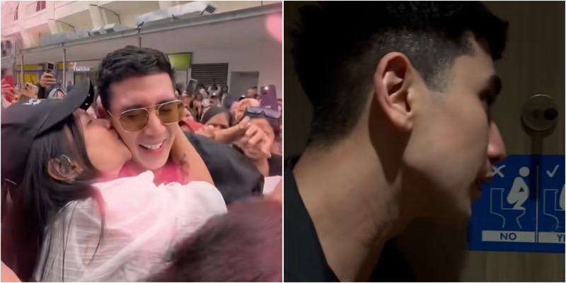 Verrell Bramasta dicium dan dicakar penggemar di Singapura (Foto: Instagram/bramastavrl)