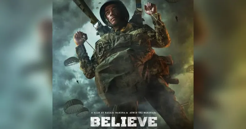 Totalitas Para Pemain Film ‘Believe’, Bawa Parasut 17 Kg