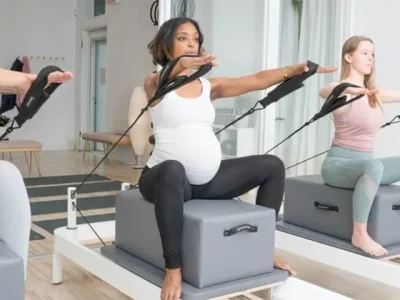Manfaat pilates bagi ibu hamil (Ilustrasi: Pinterest/Flow Pilates)