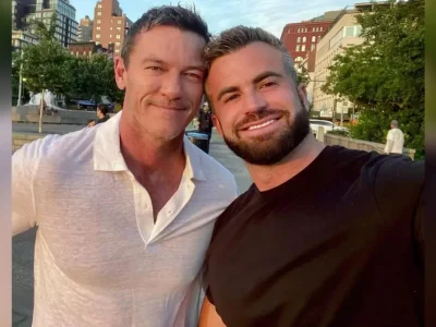 Luke Evans dan pasangan gay-nya, Fran Tomas. (Foto: Instagram/frantomas)