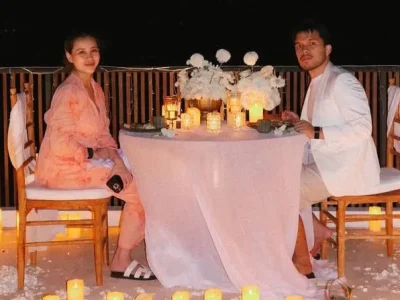 Thariq Halilintar dan Aaliyah Massaid. Foto : Instagram/thariqhalilintar