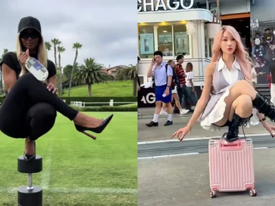 Tren Nicki Minaj yang kini viral di TikTok. Foto: Dok. TikTok Lucinta Luna, Ciara