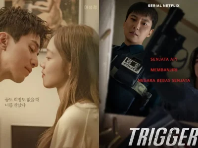 Poster dua drakor, 'The Nice Guy' dan 'Trigger' yang bakal tayang Juni 2025. Foto: Dok. Instagram @jtbcdrama, @netflixid