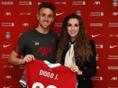 Diogo Jota dan istrinya, Rute Cardoso. Foto: Dok. Instagram @rutecfcardoso14