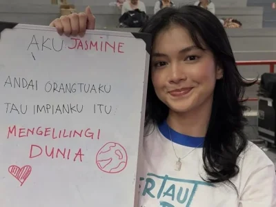 Jasmine Nadya isi soundtrack film 'Bertaut Rindu'. (Foto: Agnes/Nyata)