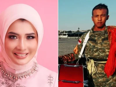 Putra Arzeti Bilbina pimpin barisan terdepan di Bastille Day 2025. (Foto: Kolase Instagram/arzeti)