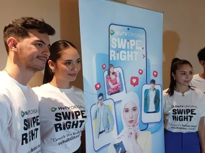 Para pemain serial terbaru WeTV 'Swipe Right'. (Foto: Agnes/Nyata)