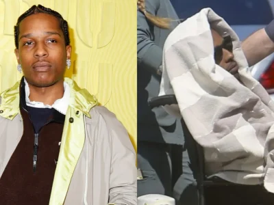 ASAP Rocky menggunakan kursi roda setelah menjalani operasi gigi. Foto: Dok. River Callaway/WWD, TMZ