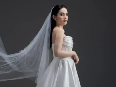 Steffi Zamora mengenakan gaun pengantin. Foto: Dok. Instagram @steffizamoraaa