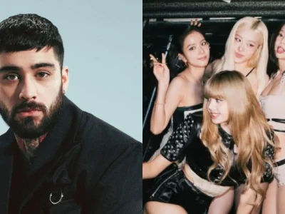 Zayn Malik menonton konser BLACKPINK di New York. Foto: Dok. L'Officiel, Instagram @jennierubyjane
