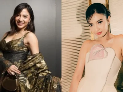 Gaya Nikita Willy dan Raline Shah di resepsi Luna Maya. Foto: Dok. Instagram @nikitawillyofficial94, @ashlah434