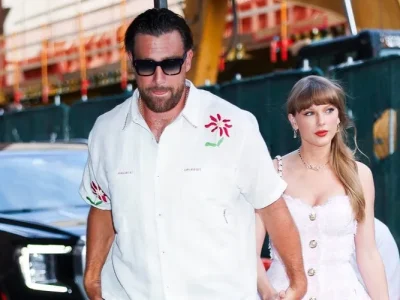 Taylor Swift dan Travis Kelce. Foto : BAZAAR US