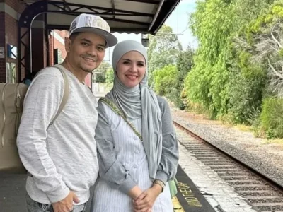 Indra Bekti dan Aldila Jelita (Foto: Instagram/dhila_dafbel)