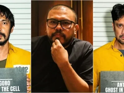 Joko Anwar (tengah) dan para pemain film ‘Ghost in the Cell’ (Foto: Instagram/jokoanwar)