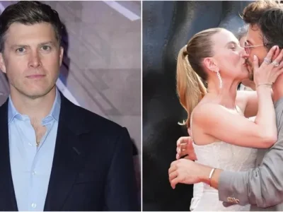 Colin Jost beri tanggapan atas momen istrinya, Scarlett Johansson, berciuman dengan Jonathan Bailey. (Foto: Instagram.colinjost, Variety/John Nacion)