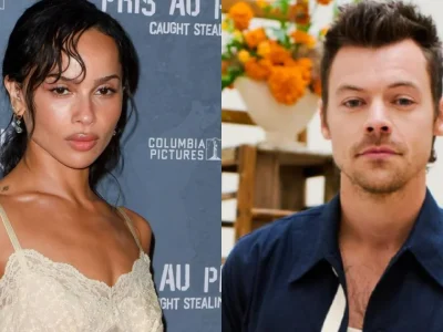 Zoe Kravitz dan Harry Styles dirumorkan pacaran. Foto: Dok. Shutterstock, WWD/Getty Images