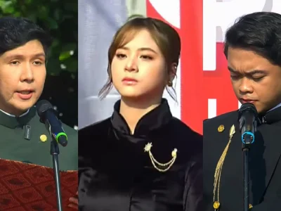 Para content creator menjadi petugasupacara HUT RI. Foto: Dok. YouTube @RevivaLTV