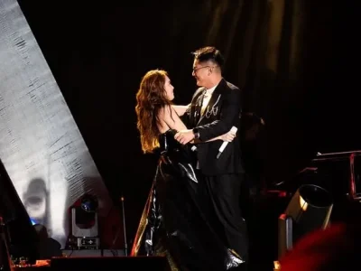 Penampilan romantis Ayu Ting Ting dan Boy William. Foto : Instagram/boywilliam17