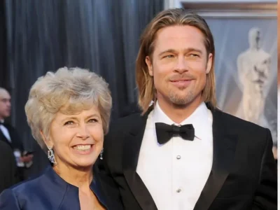 Brad Pitt dan ibunya, Jane. Foto: Dok. FilmMagic