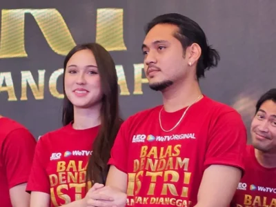 Yasmin Napper beradu akting dengan kekasihnya, Giorgino Abraham. (Foto: Agnes/Nyata)