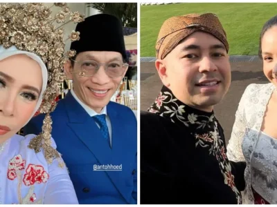 Sejumlah artis turut menghadiri upacara peringatan hari ulang tahun (HUT) Kemerdekaan RI yang ke-80. Foto : Instagram/raffinagita1717/melly_goeslaw