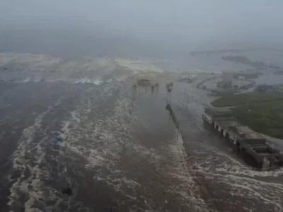 Dampak Gempa dan Tsunami di Rusia. Foto: REUTERS/Geophysical Survey of the Russia