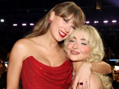 Taylor Swift collab dengan Sabrina Carpenter di album ‘The Life of A Showgirl’ (Foto: X/PopBase)