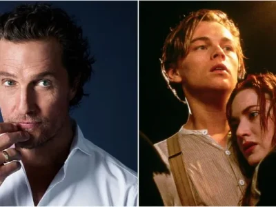 Matthew McConaughey serta Leonardo DiCaprio dan Kate Winslet di film ‘Titanic’ (Foto: Instagram/officiallymcconaughey, titanicmovie)