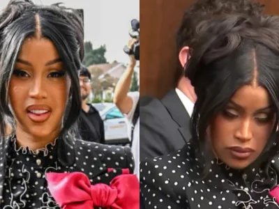 Cardi B ketiduran saat sidang. Foto: Dok. Guardian, TikTok Court TV