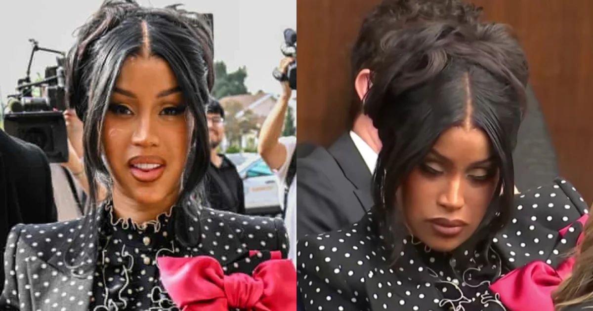 Momen Cardi B Ketiduran saat Sidang Penyerangan Satpam Perempuan