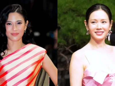 Dian Sastrowardoyo dan Son Ye Jin. Foto: Dok. Instagram @therealdisastr, @koreadispatch