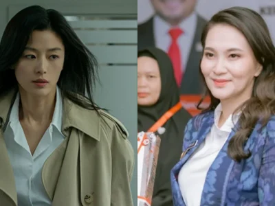 Jun Ji Hyun, pemeran drakor 'Tempest' dan Sherly Tjoanda. Foto: Dok. Instagram @disneypluskr, @s_tjo