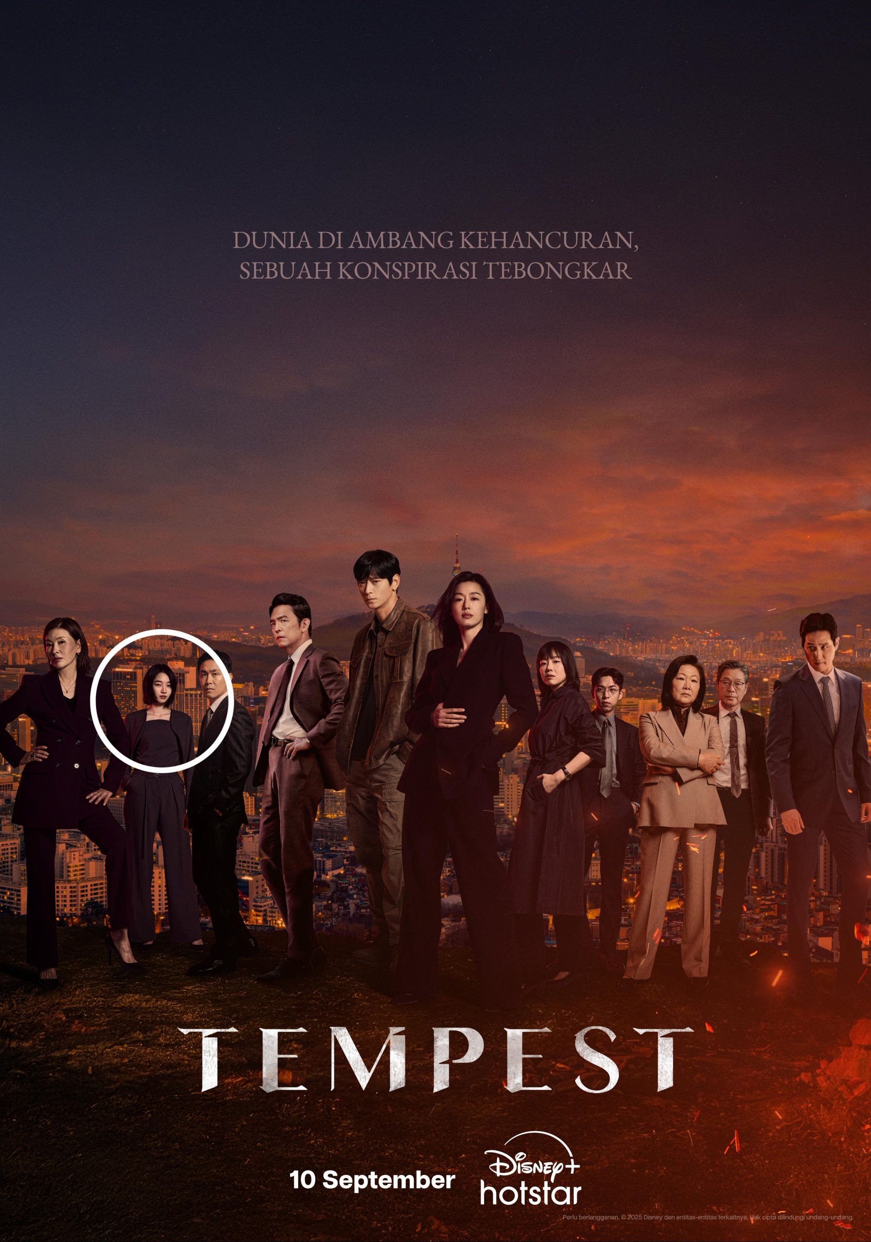 Kang Hanna di poster 'Tempest'. Foto: Dok. X @DisneyPlusID