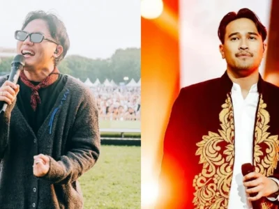 Rizky Febian dan Adrian Khalif berkolaborasi rilis lagu 'Alamak'. Foto: Dok. Instagram @adriankhalif, @rizkyfbian