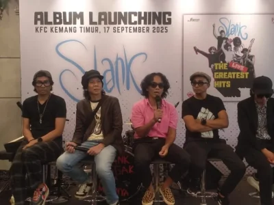 Grup band legendaris Slank rilis album 'The Greatest Hits Live'. (Foto: Bayu/Nyata)