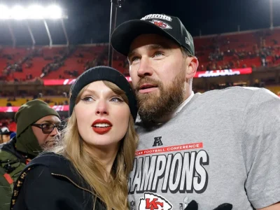 Taylor Swift dan Travis Kelce. Foto: Dok. David Eulitt/Getty Images via Roling Stone