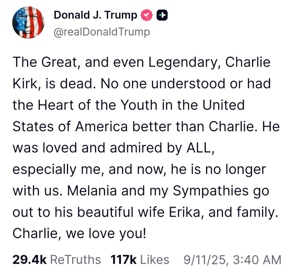  Truth/realDonaldTrump)