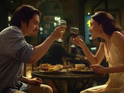 Angga Yunanda dan Shenina Cinnamon di film ‘Dopamin’ (Foto: YouTube/CINEMA 21)