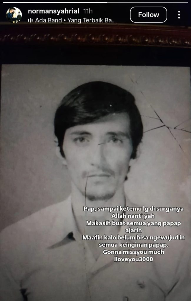 Tjetjep Syamsudin meninggal dunia (Foto: Instagram/normansyahrial)